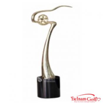 Cúp nghệ thuật màu vàng 91V107