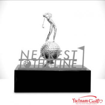 Cúp Nearest to the line màu bạc 91B213	